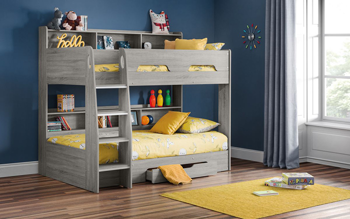 Orion Grey Oak Bunk Bed - Click Image to Close
